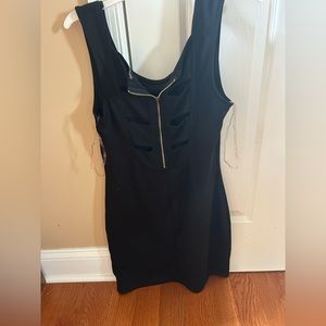 Derek Heart Couture Black Mini Dress with Open Back Details